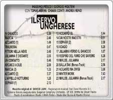 Liuni - Il servo ungherese - CD back